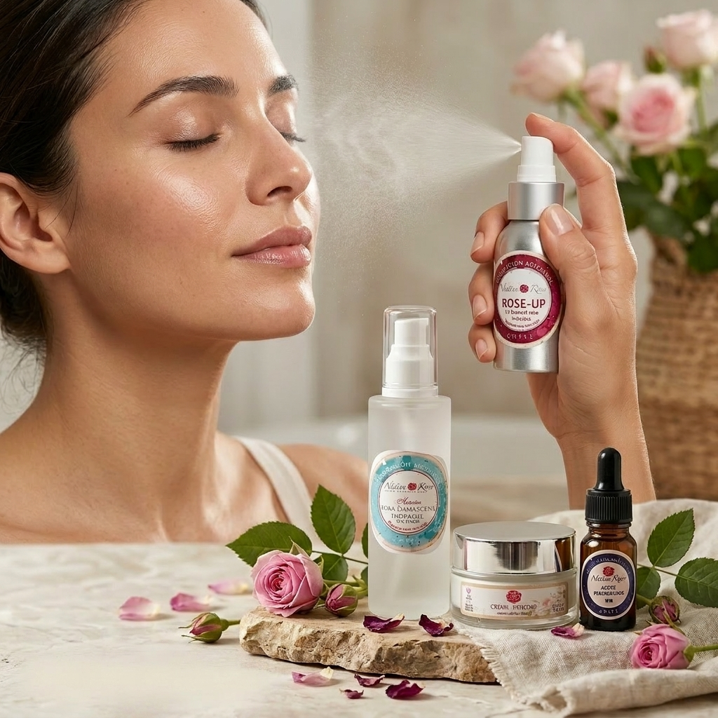 Esenciales de Rosa Damascena (Rose Up, Aceite Puro)